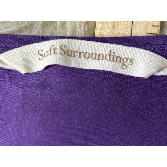 Soft Surroundings Patchwork Tunic Boho Mixed Media Embroidered Petite XL - Picture 7 of 9